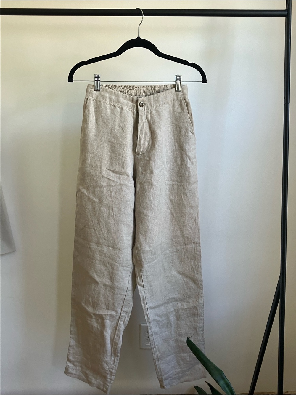 ROWIE High-waisted Linen Pants